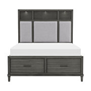 Gray finish queen platform bed by Homelegance additional picture 18