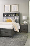 Gray finish queen platform bed by Homelegance additional picture 19
