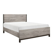Light gray and gray finish queen bed by Homelegance additional picture 2