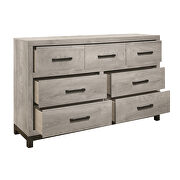 Light gray and gray finish dresser by Homelegance additional picture 4