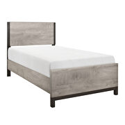 Light gray and gray finish twin bed by Homelegance additional picture 2