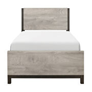 Light gray and gray finish twin bed by Homelegance additional picture 3
