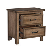 Light brown finish nightstand by Homelegance additional picture 3