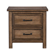 Light brown finish nightstand by Homelegance additional picture 4