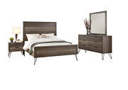 3-tone gray finish queen bed additional photo 2 of 10