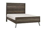 3-tone gray finish queen bed additional photo 4 of 10