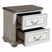 Antique white and oak nightstand by Homelegance additional picture 4