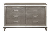 Silver-gray metallic finish dresser by Homelegance additional picture 4