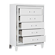 White metallic finish chest by Homelegance additional picture 3