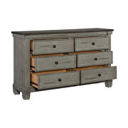 Coffee and antique gray dresser by Homelegance additional picture 2