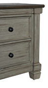 Coffee and antique gray nightstand by Homelegance additional picture 3