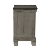 Coffee and antique gray nightstand by Homelegance additional picture 7