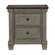 Coffee and antique gray nightstand by Homelegance additional picture 8