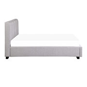 Gray fabric upholstery queen platform bed by Homelegance additional picture 4