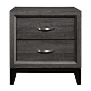 Gray finish modern styling nightstand by Homelegance additional picture 2