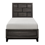 Gray finish modern styling twin bed by Homelegance additional picture 13