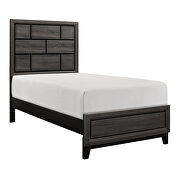 Gray finish modern styling twin bed by Homelegance additional picture 14