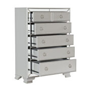 Silver finish striking styling chest by Homelegance additional picture 2