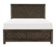Distressed espresso finish modern-rustic design queen bed by Homelegance additional picture 14