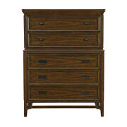 Brown cherry finish classic styling chest by Homelegance additional picture 3