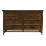 Brown cherry finish classic styling dresser by Homelegance additional picture 2