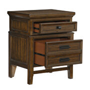 Brown cherry finish classic styling nightstand by Homelegance additional picture 2