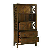 Brown cherry finish writing desk by Homelegance additional picture 3