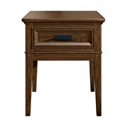 Brown cherry finish end table by Homelegance additional picture 2