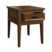 Brown cherry finish end table by Homelegance additional picture 3