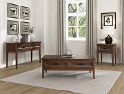 Brown cherry finish end table by Homelegance additional picture 4