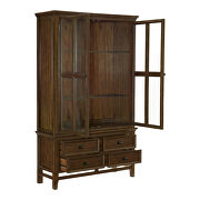 Brown cherry finish buffet & hutch by Homelegance additional picture 3