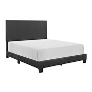 Black fabric upholstery queen bed by Homelegance additional picture 3