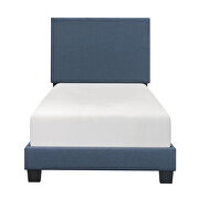 Blue fabric upholstery twin bed by Homelegance additional picture 2