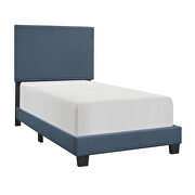 Blue fabric upholstery twin bed by Homelegance additional picture 3