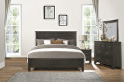 Charcoal gray finish transitional styling queen bed by Homelegance additional picture 16