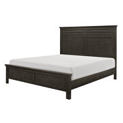 Charcoal gray finish transitional styling queen bed additional photo 4 of 16