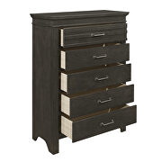 Charcoal gray finish transitional styling chest additional photo 2 of 2