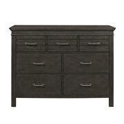 Charcoal gray finish transitional styling dresser by Homelegance additional picture 2
