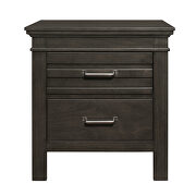 Charcoal gray finish transitional styling nightstand by Homelegance additional picture 3