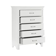 White finish transitional styling chest by Homelegance additional picture 2