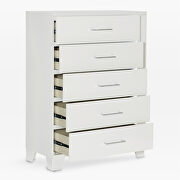 White high gloss finish chest w/ led lighting by Homelegance additional picture 2