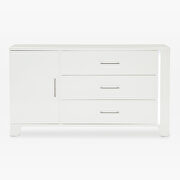 White high gloss finish dresser w/ led lighting by Homelegance additional picture 6