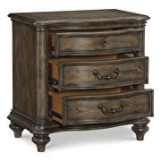 Brown oak finish nightstand by Homelegance additional picture 2