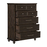 Driftwood charcoal finish solid transitional styling chest by Homelegance additional picture 2