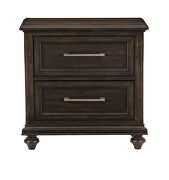 Driftwood charcoal finish solid transitional styling nightstand by Homelegance additional picture 4