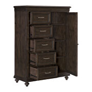 Driftwood charcoal finish solid transitional styling wardrobe chest by Homelegance additional picture 3