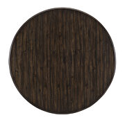Driftwood charcoal finish round dining table additional photo 3 of 12