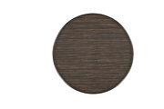 Driftwood charcoal finish round dining table additional photo 5 of 12