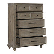 Driftwood light brown finish solid transitional styling chest additional photo 4 of 3