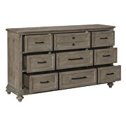 Driftwood light brown finish solid transitional styling dresser by Homelegance additional picture 5